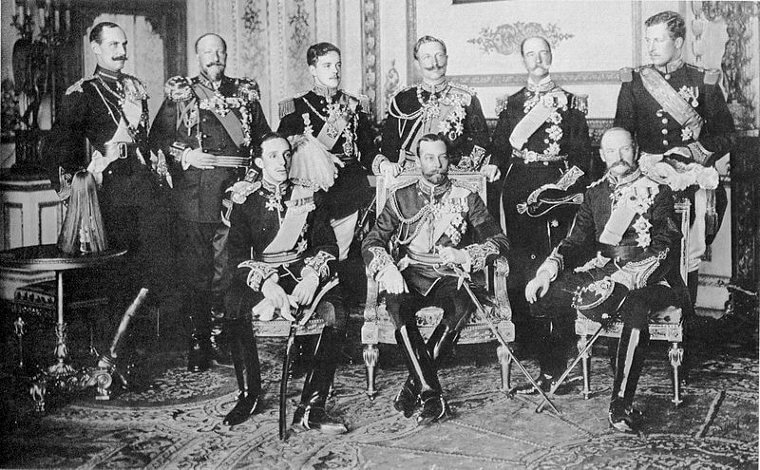 Alle Könige Europas im Jahr 1910