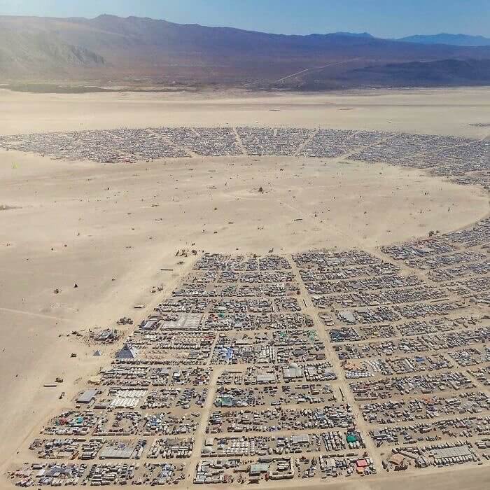 A Bird’s Eye View of the Burning Man Festival