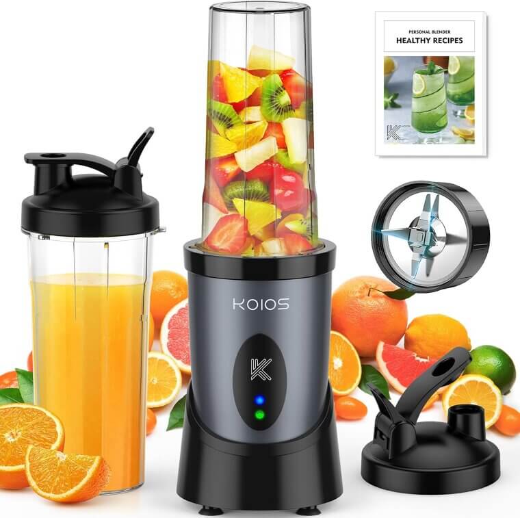 KOIOS Smoothie Blender: Power and Portability for Nutritious Blends - 46% Off!