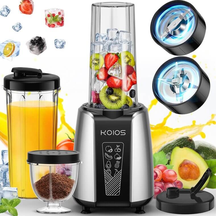 KOIOS Smoothie Blender: Power & Portability for Your Daily Nutrition - Enjoy 45% Off!