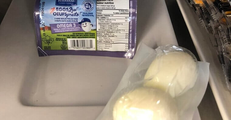 Packaged Hard-Boiled Eggs