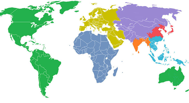 The Seven Regions Where A Billion People Reside In Each