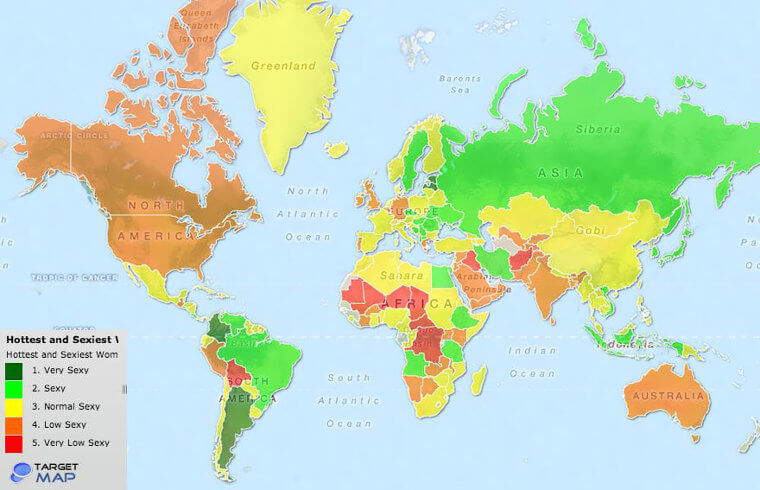 Where The Most Conventionally 'Attractive' Women Are Found By Country