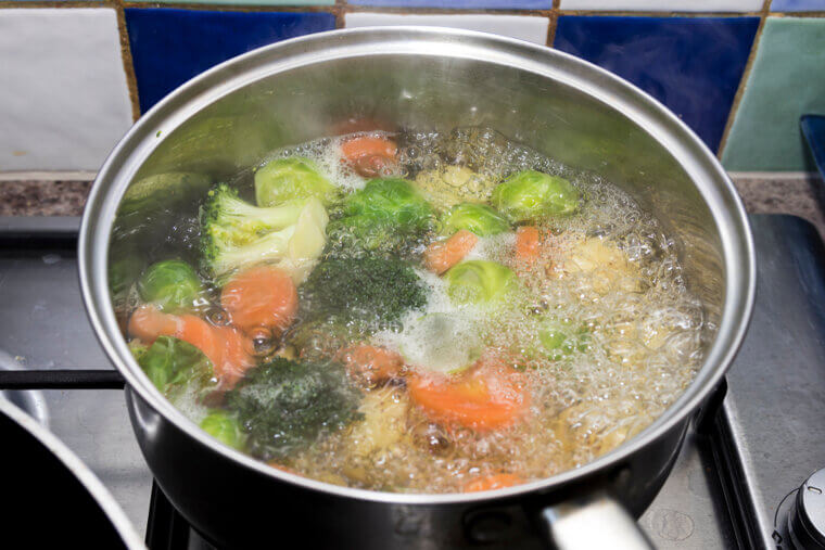 Verduras hervidas