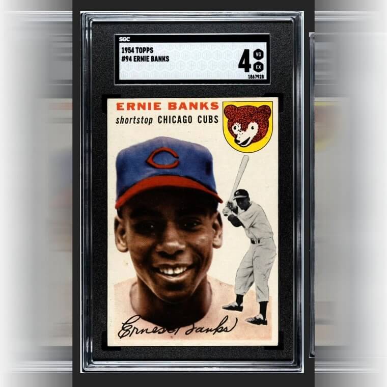 1954 Ernie Banks Rookie Card Is Valued at $77,500