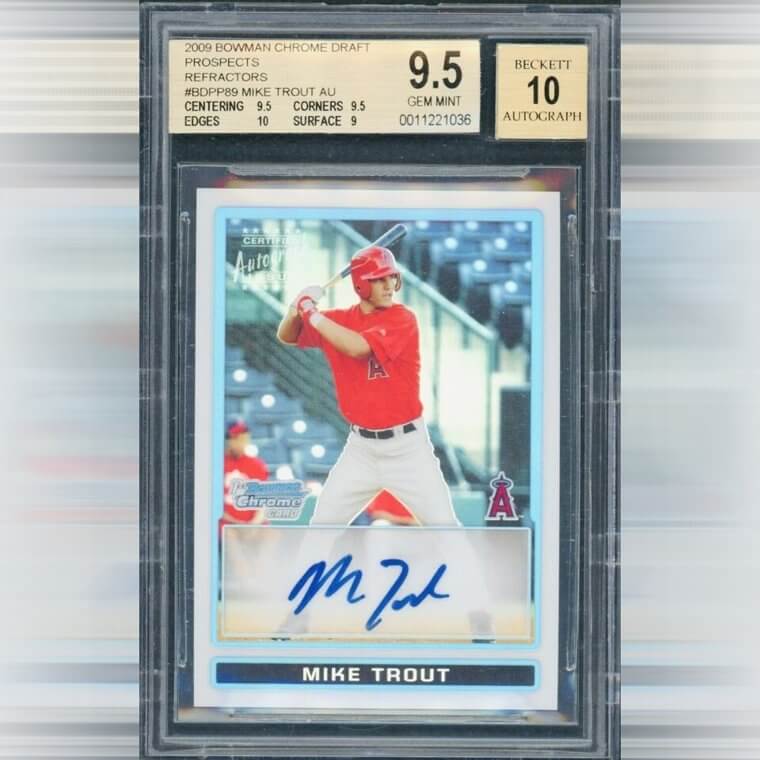 2009 Mike Trout Is Valued at a Whopping $3.94 Million