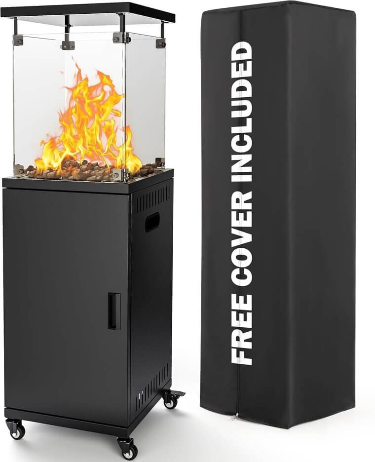 Pamapic Patio Heater - Stylish, Safe & Portable Warmth 