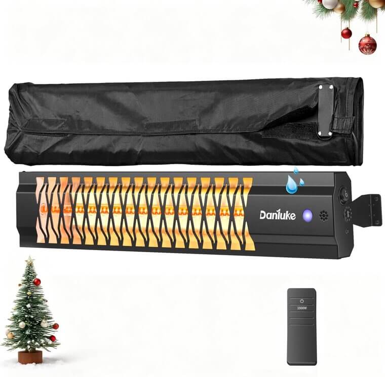 Outdoor Patio Heater - Efficient 1500W Wall-Mounted Warmth - Now 25% Off!