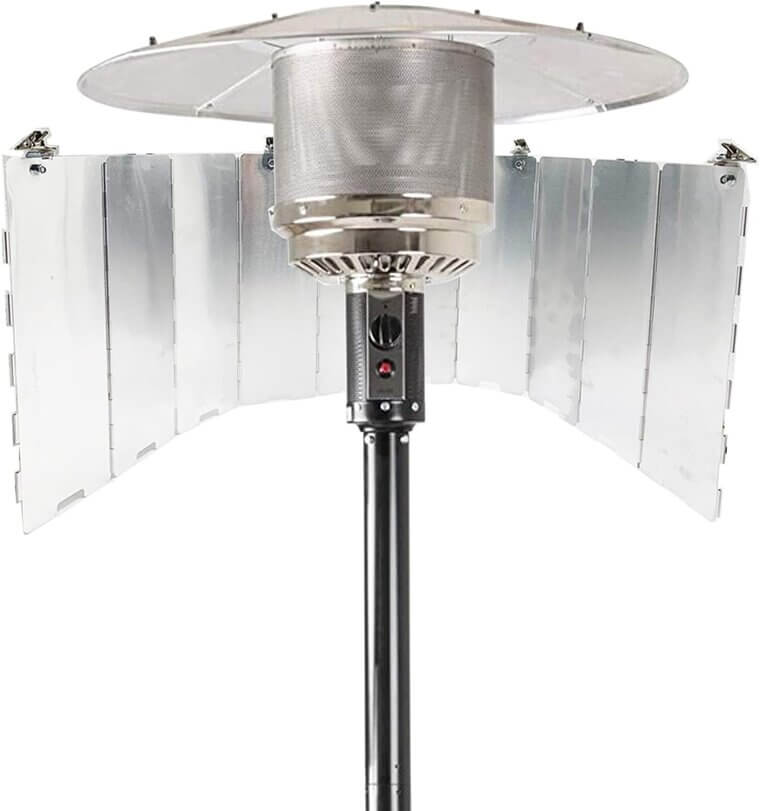 Heat Focusing Reflector for Patio Heaters - Enhance Warmth - Don’t Miss the 10% Discount!