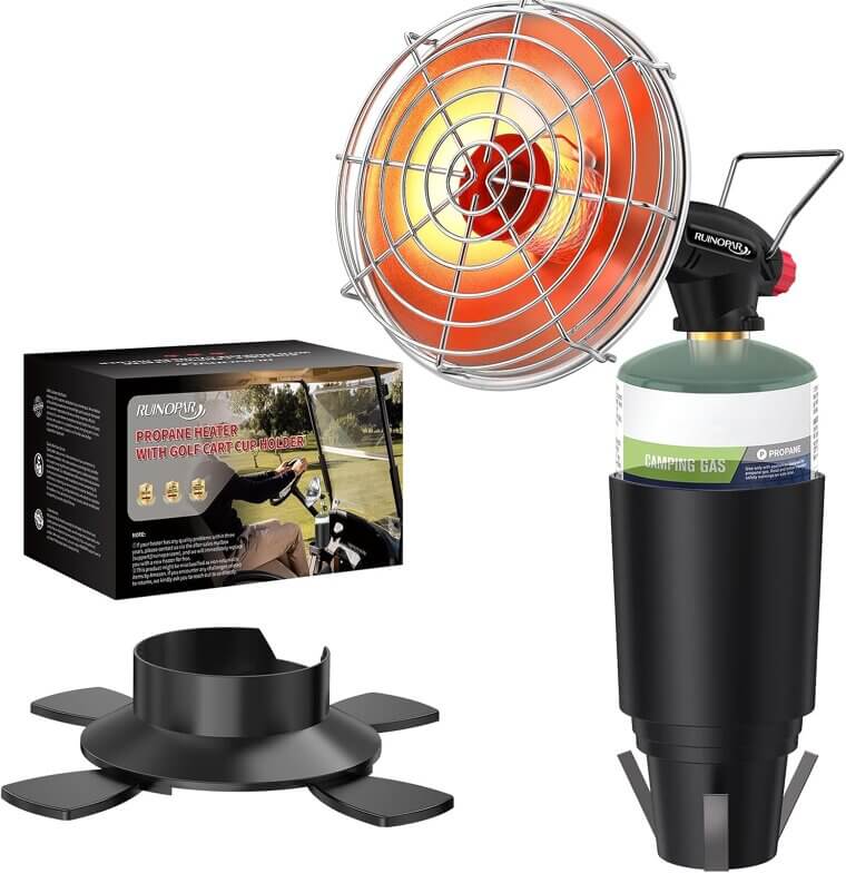 Golf Cart Heater - Portable Warmth for Your Outdoor Adventures - Don’t Miss the 26% Discount!