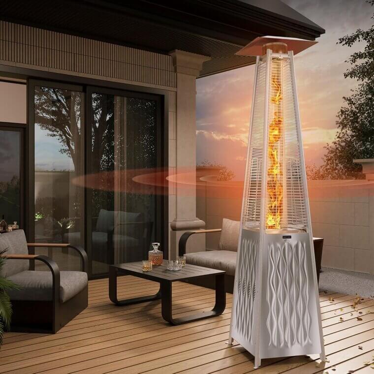 EAST OAK Patio Heater - Keep Warm Outdoors Effortlessly! - Enjoy 20% Off!