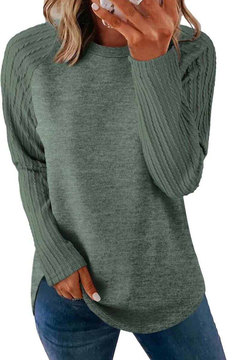 SAMPEEL Women's Sweatshirt - Stylish Fall Fashion Tunic! - 35% Off!