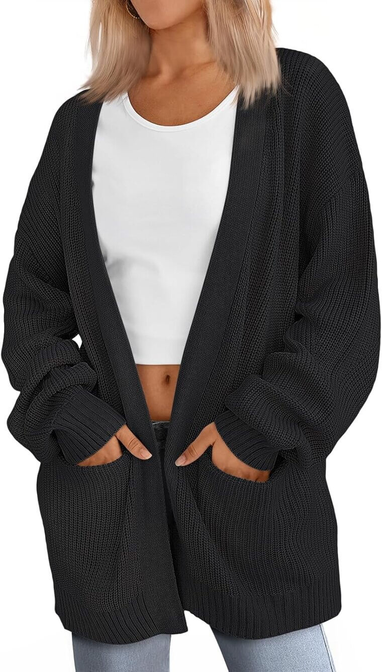 LILLUSORY Cardigan - Cozy Knit with Pockets - 64% Off!