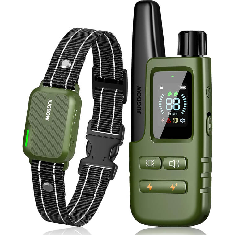 Jugbow Dog Collar - 3300FT Range, Waterproof, Rechargeable, 4 Training Modes - Now 34% Off!
