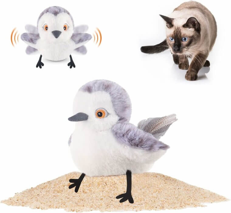 Flapping Bird Cat Toy - Rechargeable Fun for Your Feline Friend - Now 25% Off!
