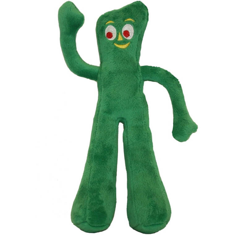 Gumby Plush Dog Toy - Nostalgic Fun for Your Furry Friend