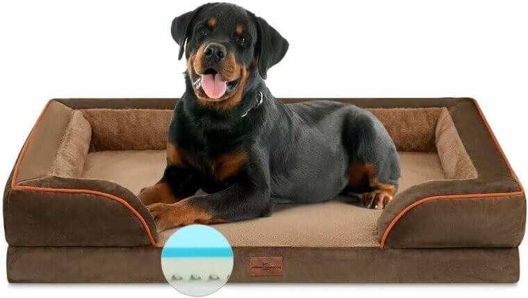 Cooling Memory Foam Dog Bed - Perfect for Jumbo Breeds!