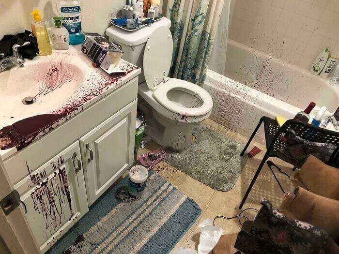 When A Bottle Of Hair Dye Explodes