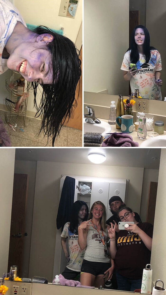 This Girl Who Dyed Her Entire Face Blue