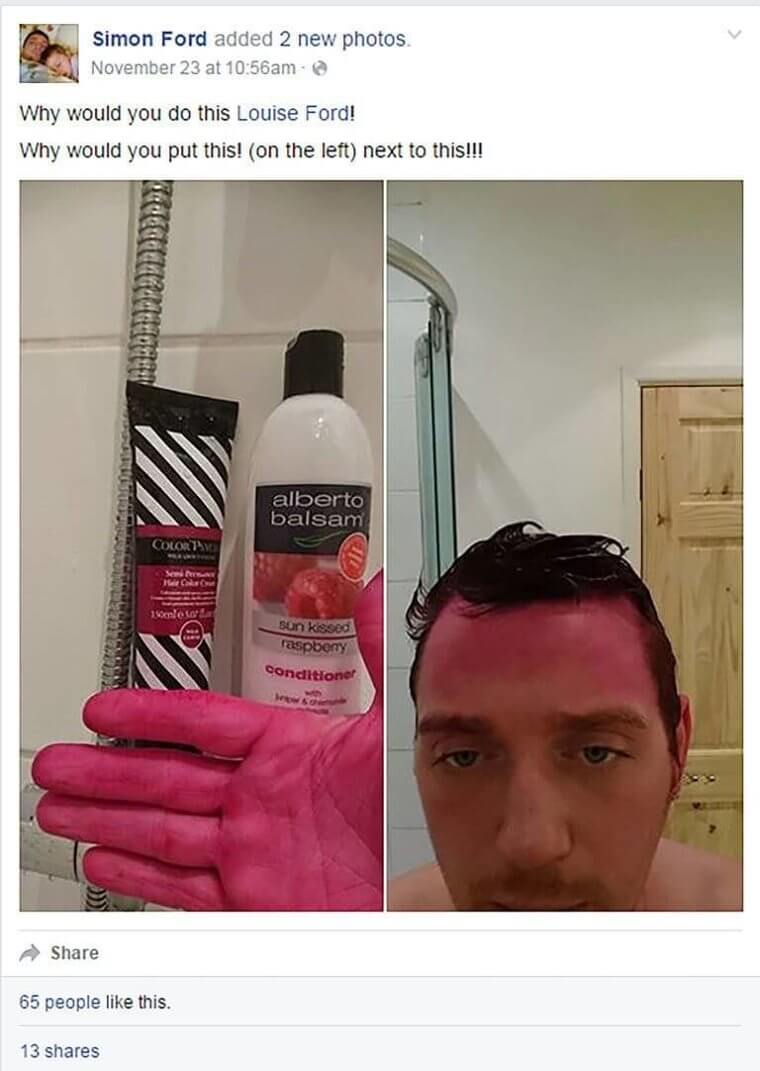 This Guy Who Used His Wife's "Shampoo"