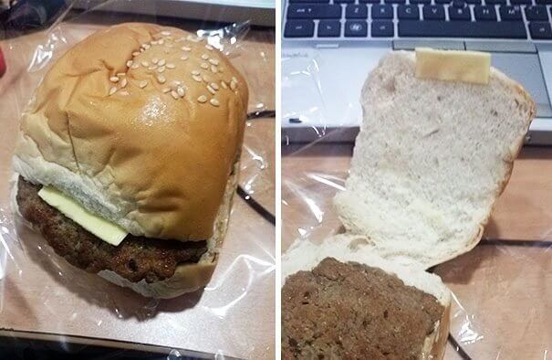 The Classic Cheese-Less Cheeseburger Trick