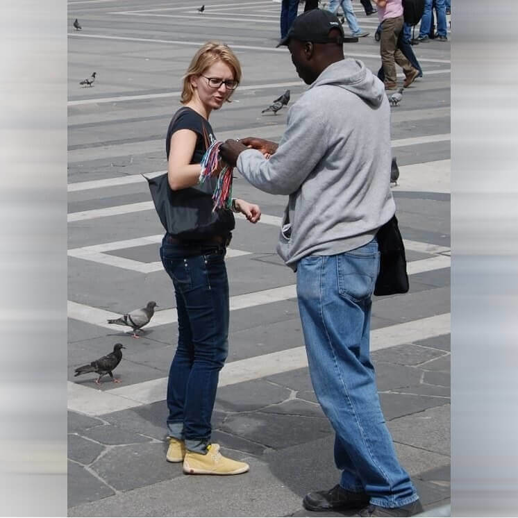 Italy And Street Vendors