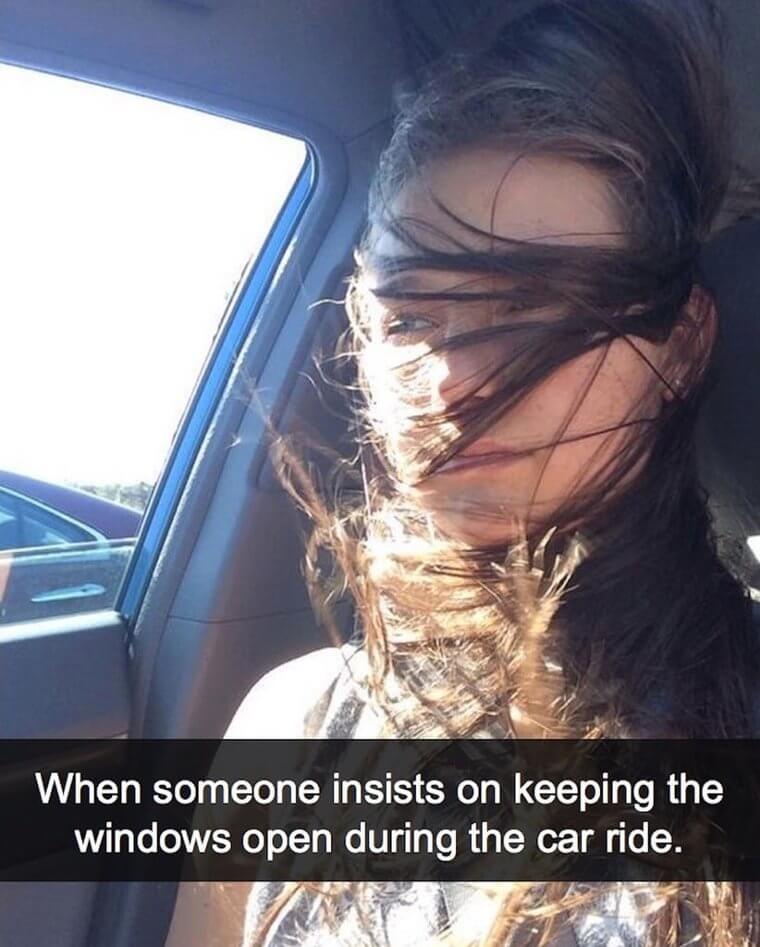 Open Windows in the Car Are the Enemy