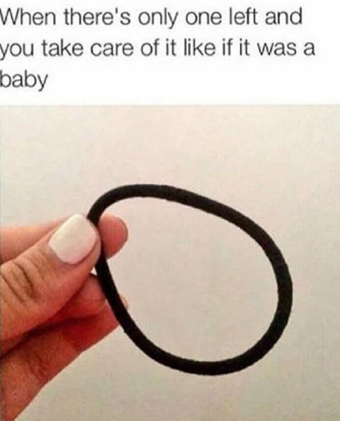Holding Onto Hair Ties