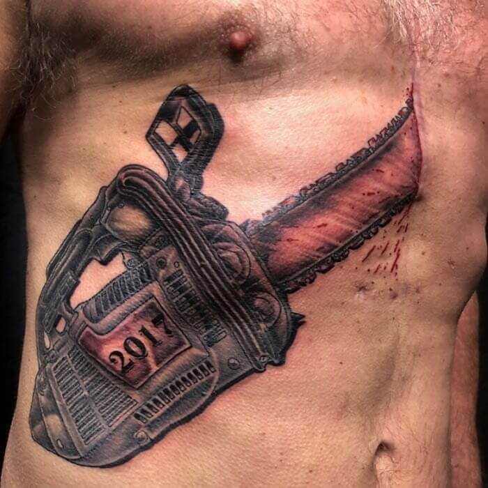 An Open Heart Surgery Tattoo