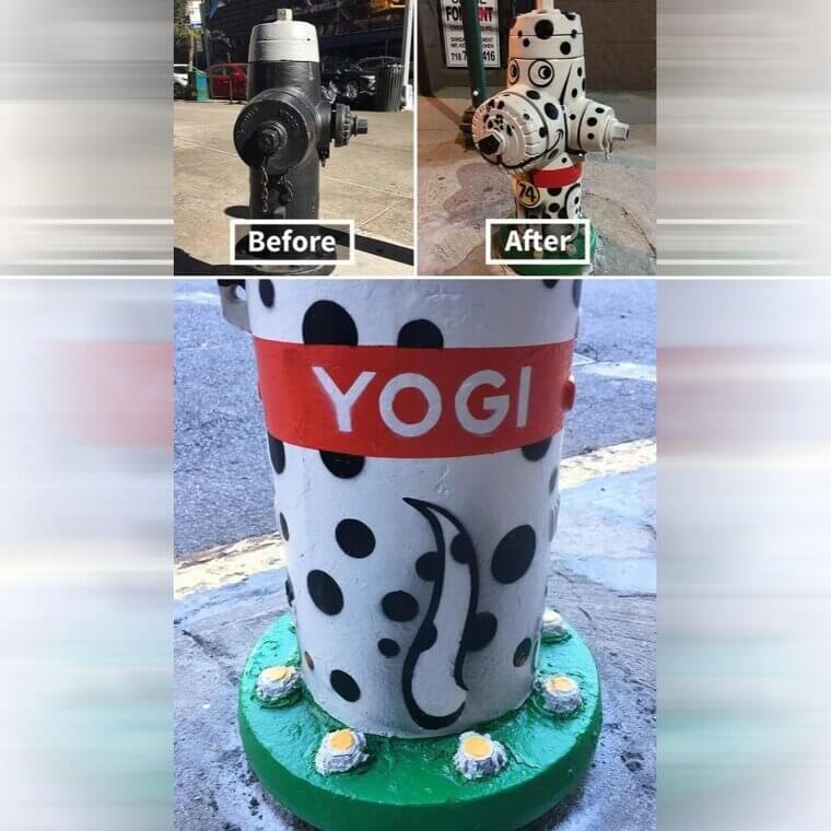 Bob Made a Fire Hydrant Into a Dalmation