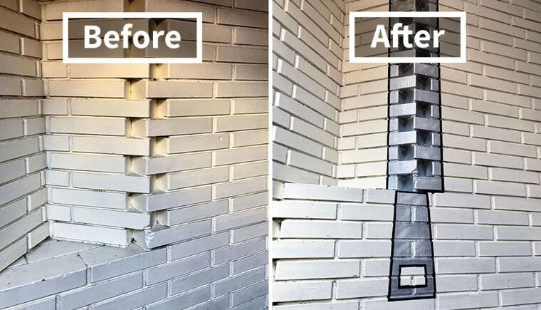 A Boring Wall Turned Into Street Art That Looks Like a Zipper