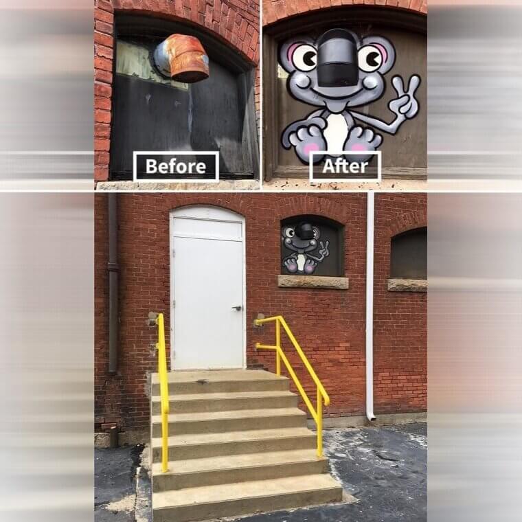 A Vent From the Wall Becomes a Koala Bear