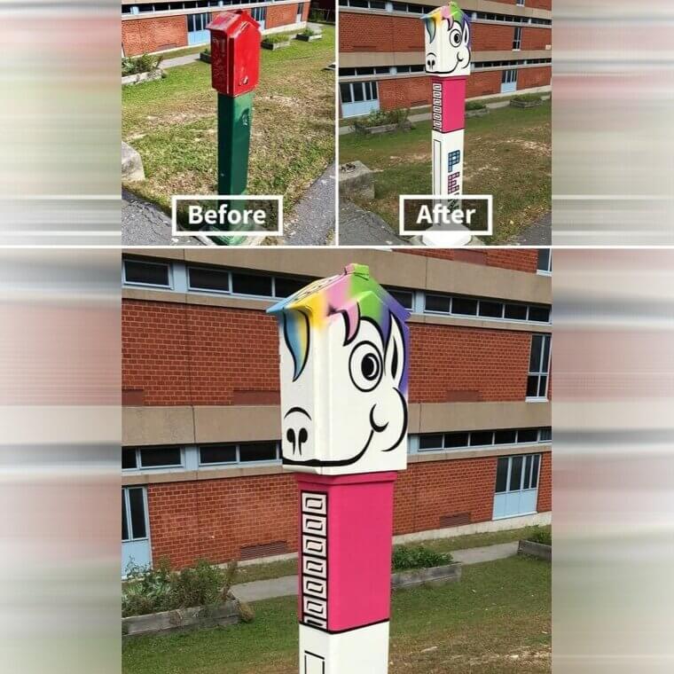 A Random Pole Turned Into a Unicorn