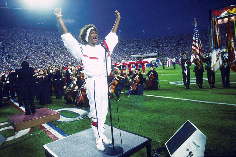 Whitney Houston Sang the National Anthem