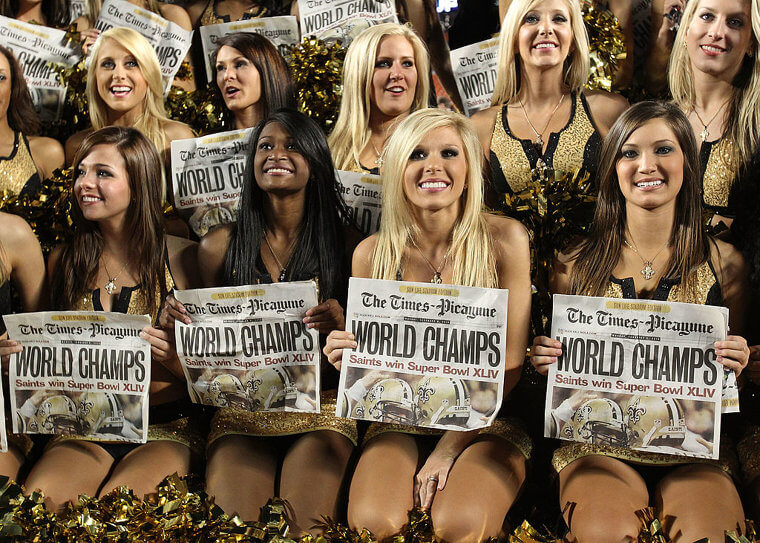 Saints Cheerleaders Earned This Headline