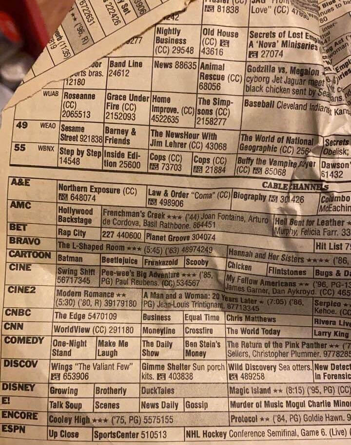 Checking the "TV Guide": Planning Our Prime-Time Lives