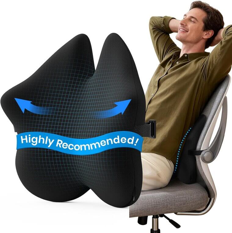 Benazcap Lumbar Pillow - Ergonomic Back Support for All Occasions - 33% Off!
