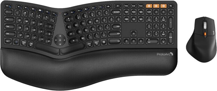 ProtoArc Ergo Keyboard Mouse - Enhance Comfort and Productivity - Now 24% Off!
