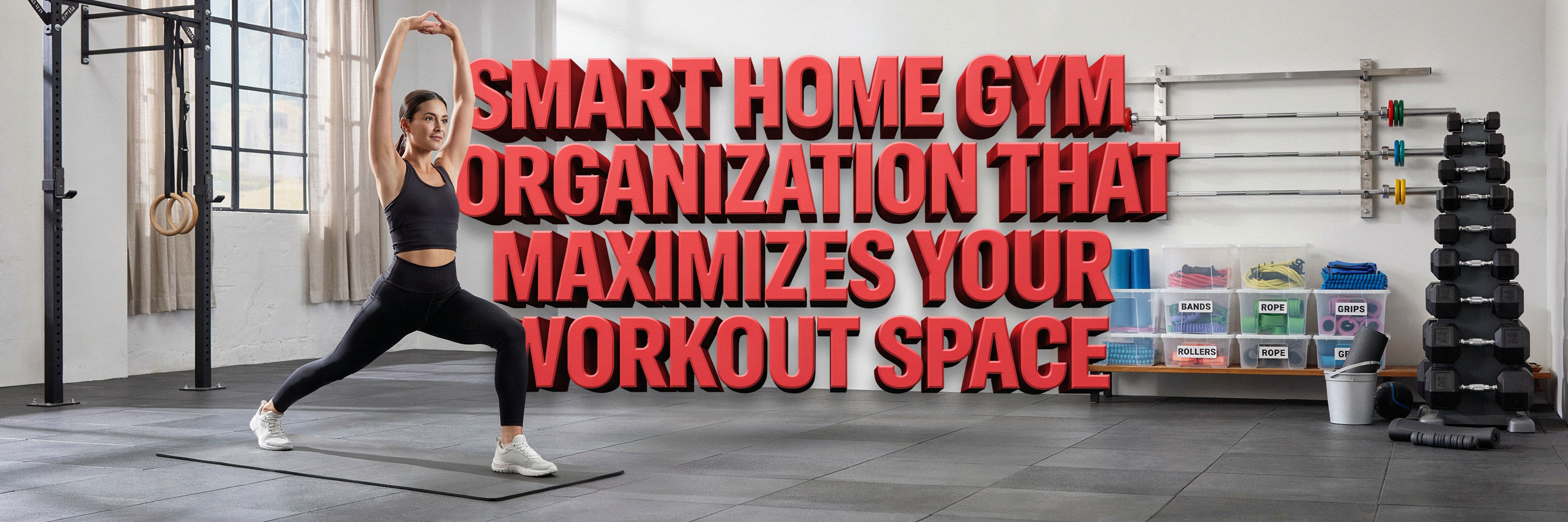 Home Gym Organization That Turns a Cluttered Garage Into a Real Workout Space