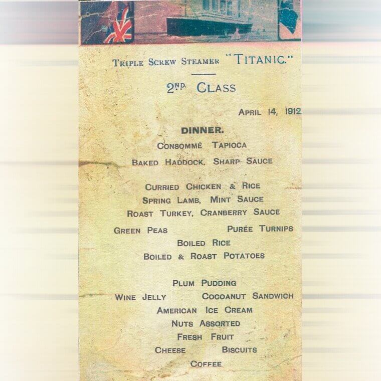 The Last Meal's Menu