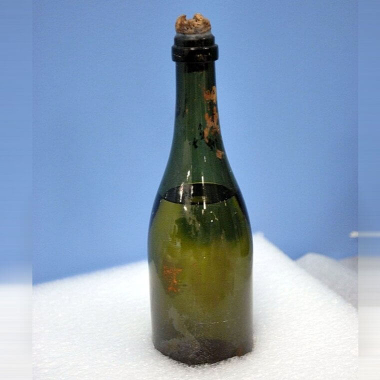 Still-Sealed Bottle of Champagne
