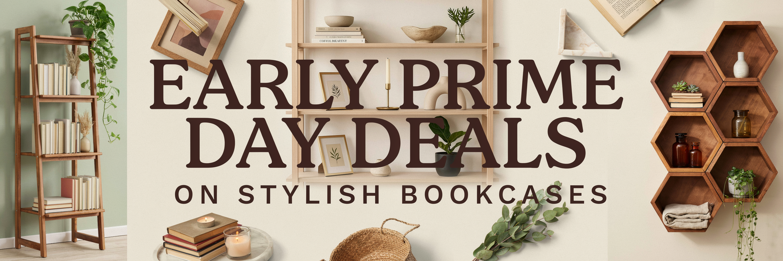 Early Prime Day Deals on Stylish Bookcases for People Who Want Their Clutter to Look Curated