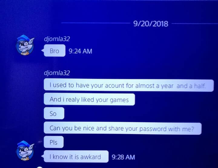 Shamelessly Asking for the Password