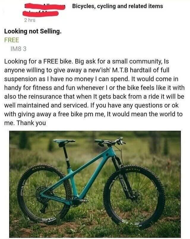 Looking for a Very Specific Free Bike