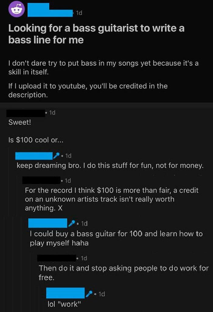 Looking for a Free Bass Guitarist