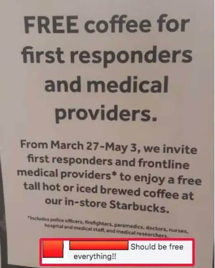 A Free Coffee Is Not Good Enough for Some
