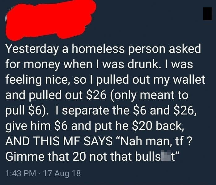 $6 Was Not Enough for Him