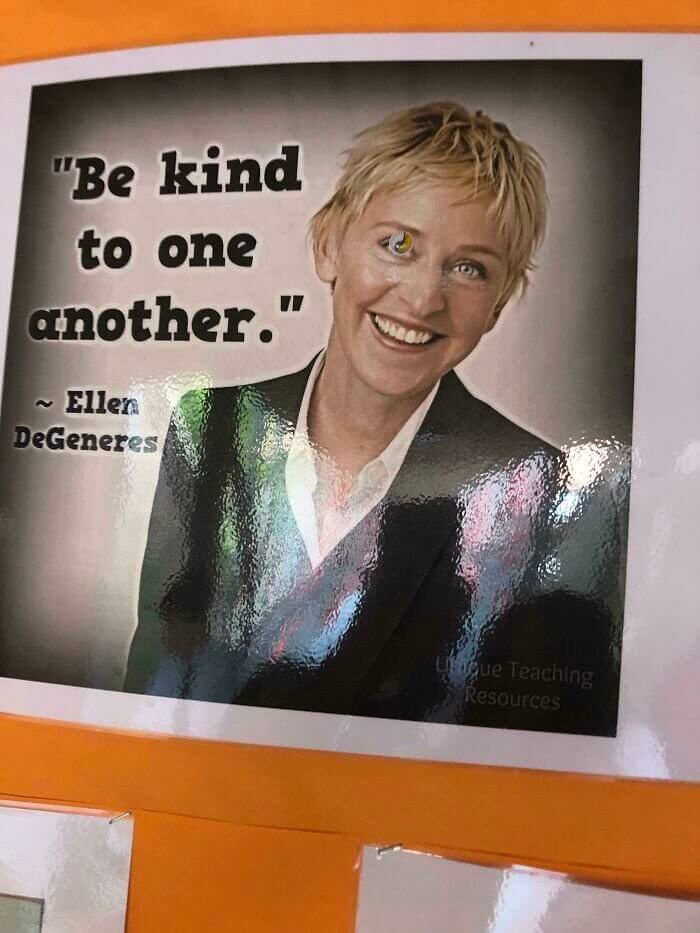 Oh the Irony Ellen