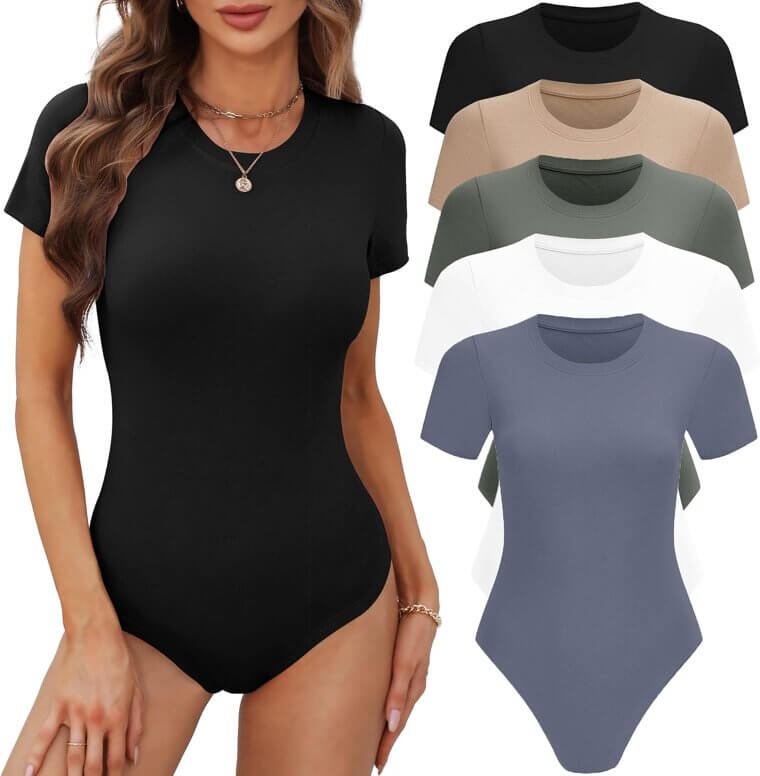 BALENNZ Women's Bodysuit Tops - Stylish and Versatile Pack - 32% Off!