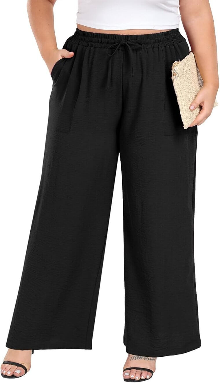 Plus Size Wide Leg Pants - Perfect for Summer Comfort